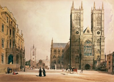Abbazia di Westminster e Ospedale, 1842 da Thomas Shotter Boys