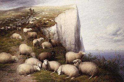 Sulle scogliere del Kent da Thomas Sidney Cooper