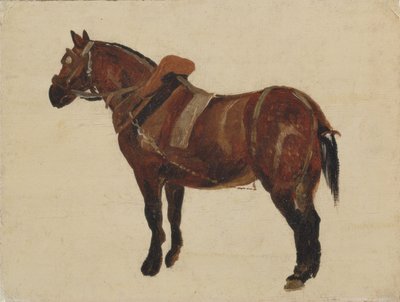 Studio di un cavallo da lavoro da Thomas Sidney Cooper