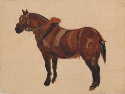 Studio di un cavallo da lavoro da Thomas Sidney Cooper