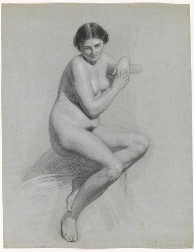 Nudo femminile seduto da Thomas Simon Cool