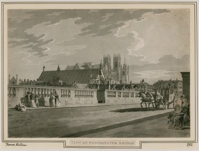 Veduta del Ponte di Westminster da Thomas Snr. Malton