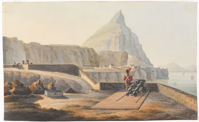 Il cottage del governatore sulla Rocca di Gibilterra, marzo 1827 da Thomas Staunton St Clair
