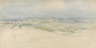 Una vista lontana di Edimburgo da Thomas Stothard