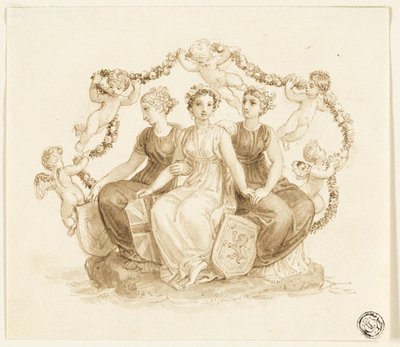 Allegoria di Inghilterra, Scozia e Irlanda da Thomas Stothard