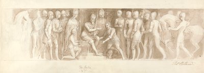 Progetto per la Grande Scalinata, Palazzo di Buckingham, il Centro e il 2° da Thomas Stothard