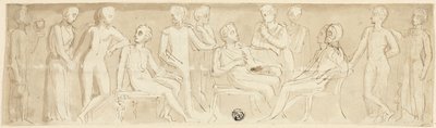Disegno di fregio in stile classico da Thomas Stothard