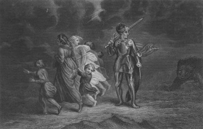 Gran-cuore si prepara a ricevere il demone da Thomas Stothard