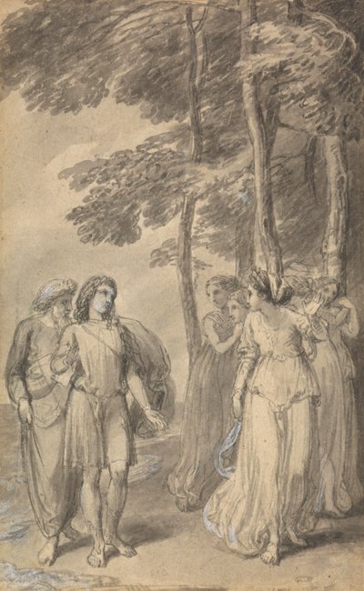 Una delle sei illustrazioni a "Le avventure di Telemaco figlio di Ulisse" di Fénelon da Thomas Stothard