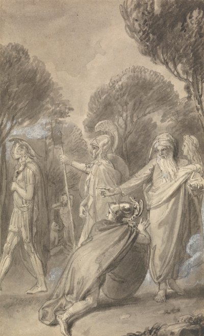 Una delle sei illustrazioni a "Le avventure di Telemaco figlio di Ulisse" di Fénelon da Thomas Stothard