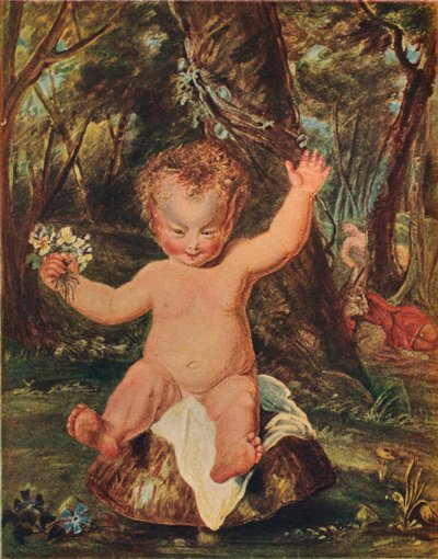 Puck, da un disegno ad acquerello di Stoddart, dopo Reynolds, 1789, 1903 da Thomas Stothard