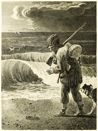 Robinson Crusoe scopre l