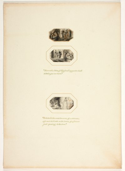 Studie für eine Platte aus Telemachus da Thomas Stothard