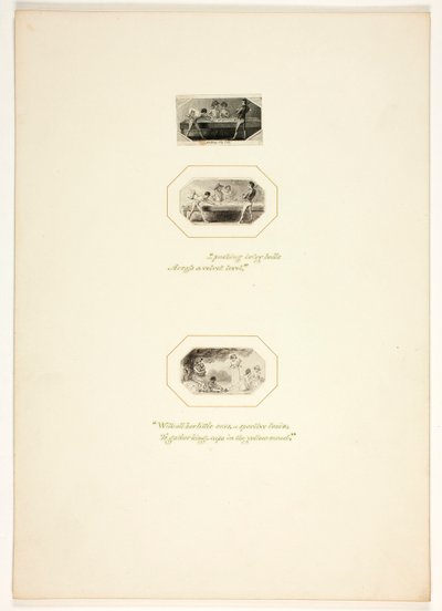 Studio per una tavola tratta da *Il Compito* da Thomas Stothard