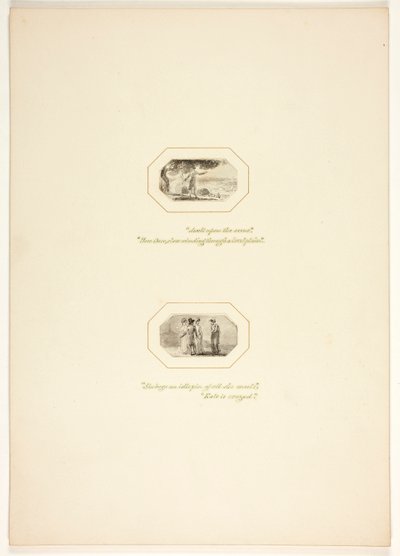 Studio per una tavola da Il compito da Thomas Stothard