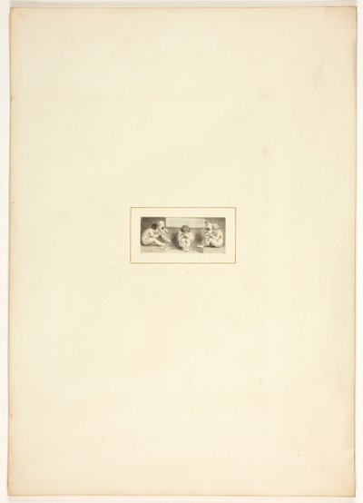 Studio per una tavola da Il compito da Thomas Stothard