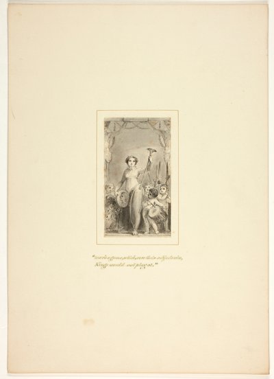 Studio per una tavola da Il compito da Thomas Stothard