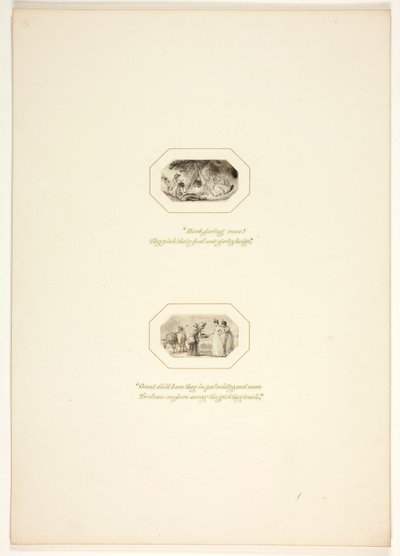 Studio per una tavola da «The Task» da Thomas Stothard