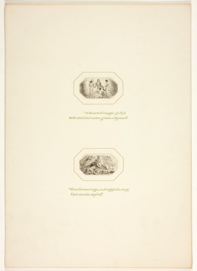 Studio per una tavola da The Task da Thomas Stothard