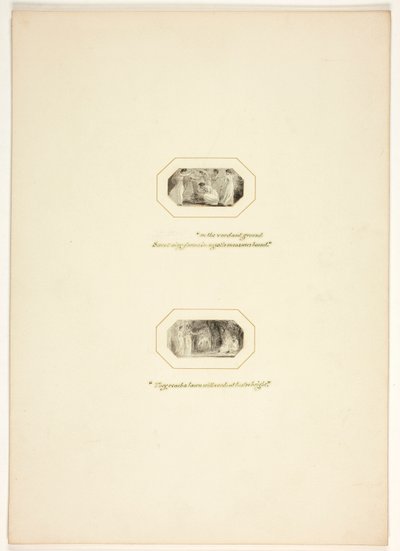 Studio per una tavola da The Task da Thomas Stothard