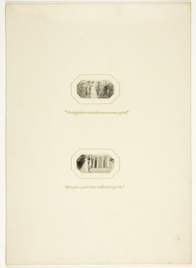 Studio per una tavola da I Trionfi della Temperanza, nel Royal Engagements Pocket Book del 1796 da Thomas Stothard