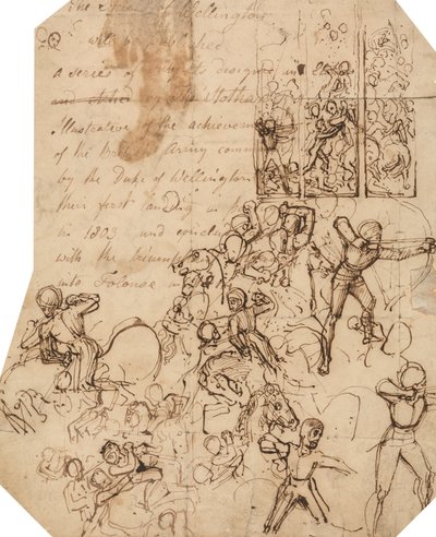 Studio per lo scudo di Wellington da Thomas Stothard