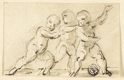 Tre putti che giocano da Thomas Stothard
