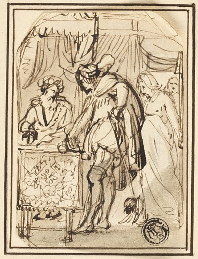 Giovane al tavolo dello scriba da Thomas Stothard