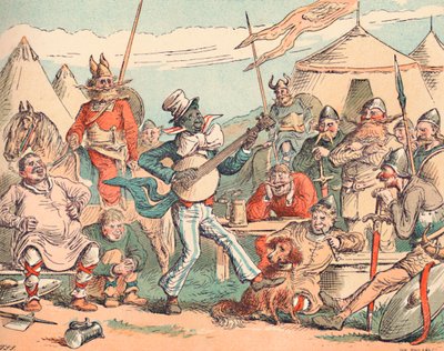 Re Alfredo nel campo danese, c. 1884 da Thomas Strong Seccombe