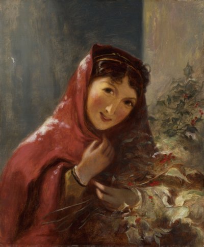Signora che Porta Rami di Agrifoglio, 1850 da Thomas Sully