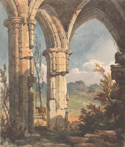Paesaggio visto attraverso un arco in rovina da Thomas Sully
