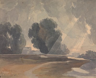 Paesaggio con alberi e lago da Thomas Sully