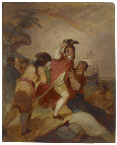 Robinson Crusoe e il suo uomo Venerdì lasciano l