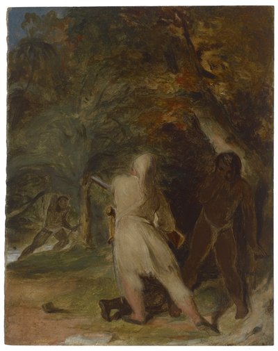 Salvataggio della vita di Venerdì, c.1856 da Thomas Sully