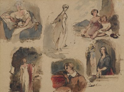 [Senza titolo] (Sei studi di figure) da Thomas Sully