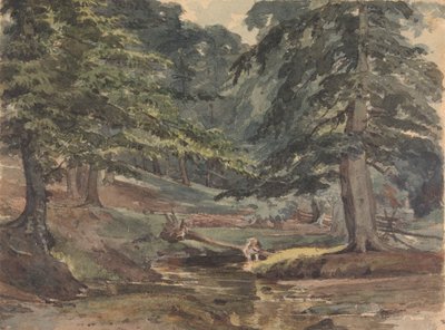 Scena fluviale boscosa da Thomas Sully