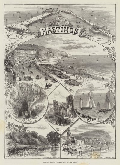 Hastings e St Leonards come località invernale da Thomas Sulman