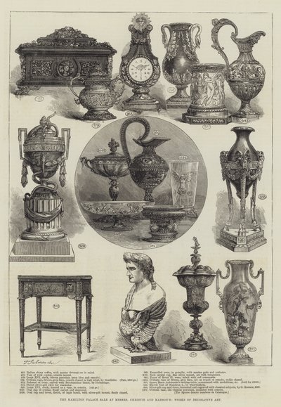 La vendita di Hamilton Palace presso Messers Christie e Mansion, Opere di arte decorativa da Thomas Sulman