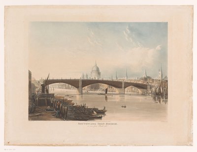 Vista del Southwark Iron Bridge, Londra da Thomas Sutherland