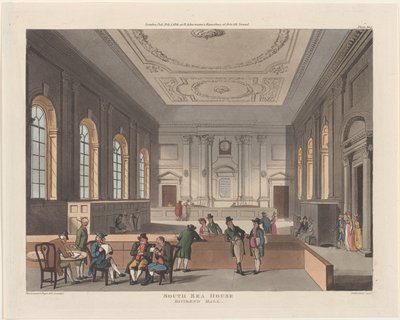 South Sea House, Dividend Hall, 1 febbraio 1810 da Thomas Sutherland