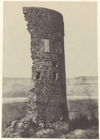 Torre colpita da un fulmine, baia di Saint-Ouen, 1854 (foto) da Thomas Sutton