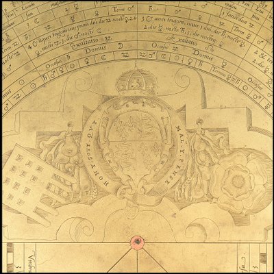 Astrolabio: dettaglio del recto, c.1552 da Thomas & Sutton Henry (c.1624 65) Gemini