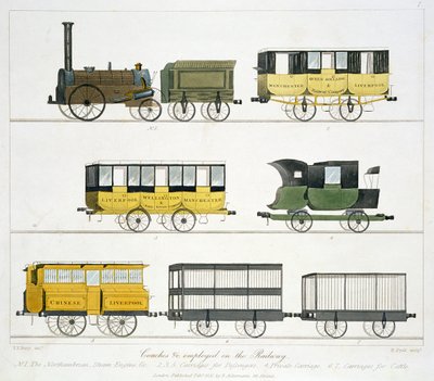 Carrozze impiegate sulla ferrovia, tavola 7 da 