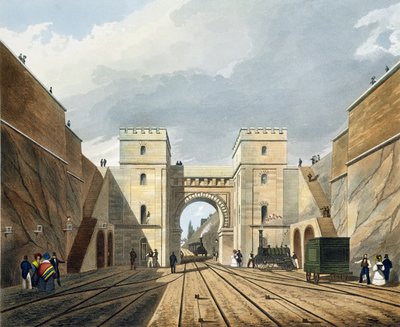 Arco moresco, vista dal tunnel, tavola 10 da 