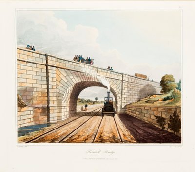 Ponte di Rainhill, Chat Moss, vicino a Liverpool da Thomas Talbot Bury