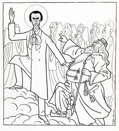 Caricatura di Rudolf Steiner, illustrazione da 
