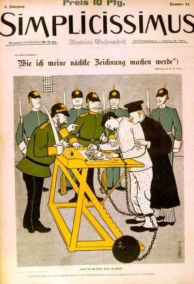 Censura della stampa tedesca da Thomas Theodor Heine