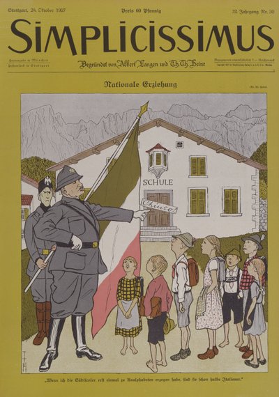 Mussolini e il Tirolo italiano da Thomas Theodor Heine