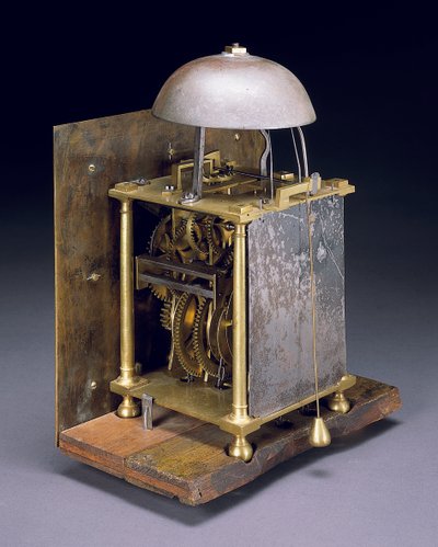 Meccanismo di un orologio a pendolo di Carlo II di trenta ore, c.1680 da Thomas Tompion