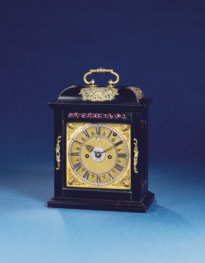 Orologio a staffa con ripetizione dei quarti montato da Anna di Gran Bretagna, n. 376, c.1705 da Thomas Tompion